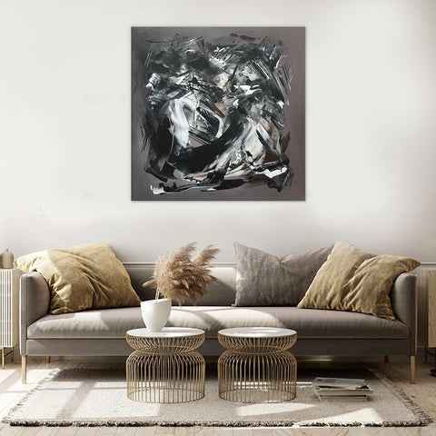 taupe abstract art