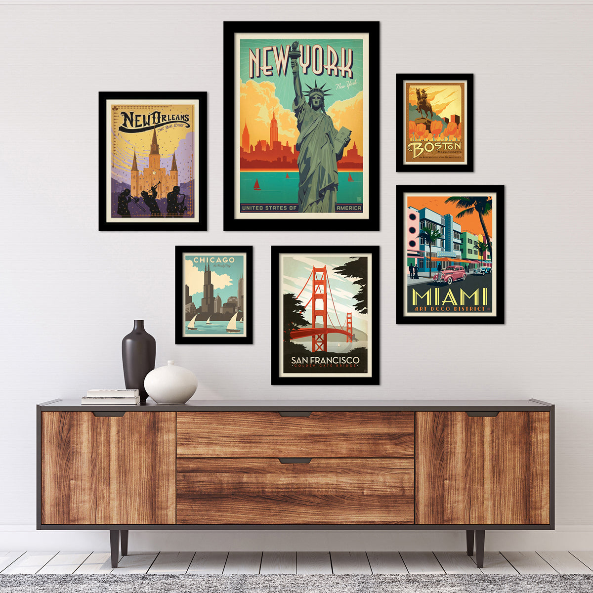 Gallery Wall (Set of 6 Framed Prints) - Anderson Design Group