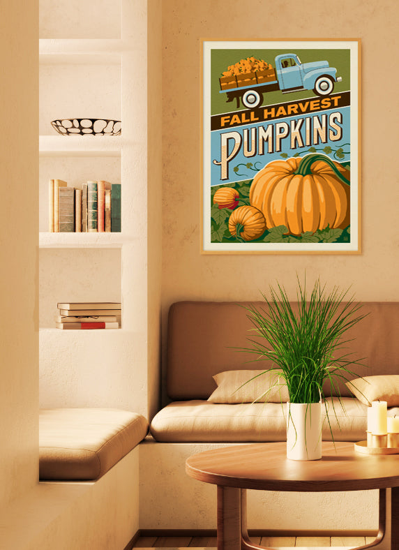 Autumn is Here! - Seasonal Decor with Fall-Themed Poster Art