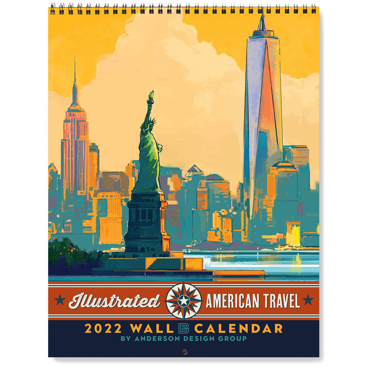 2022 Wall Calendar: USA-American Travel