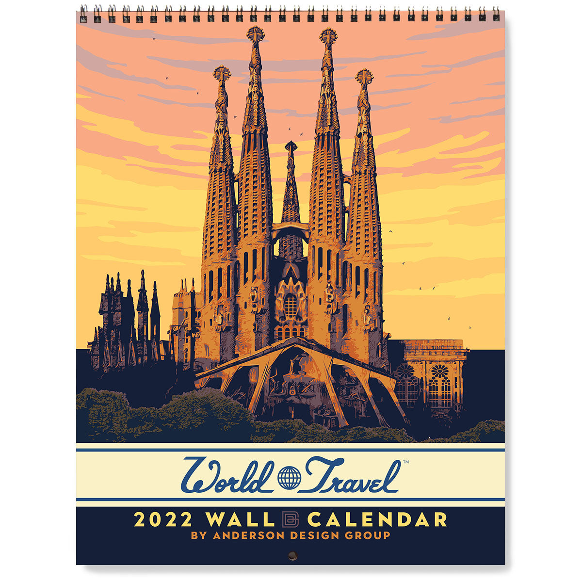 2022 Wall Calendar: World Travel