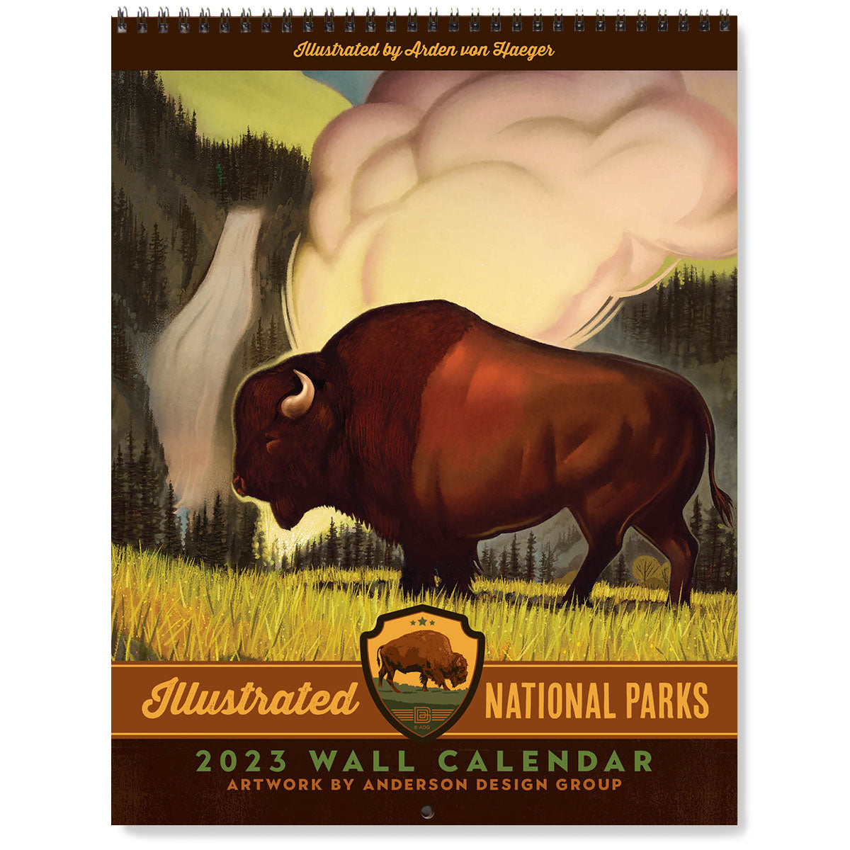 2023 Wall Calendar: National Parks by Arden von Haeger