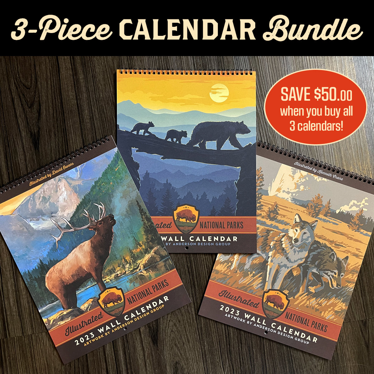 POSTCARDS: National Parks 63-piece Set by Kenneth Crane - Anderson Design  Group