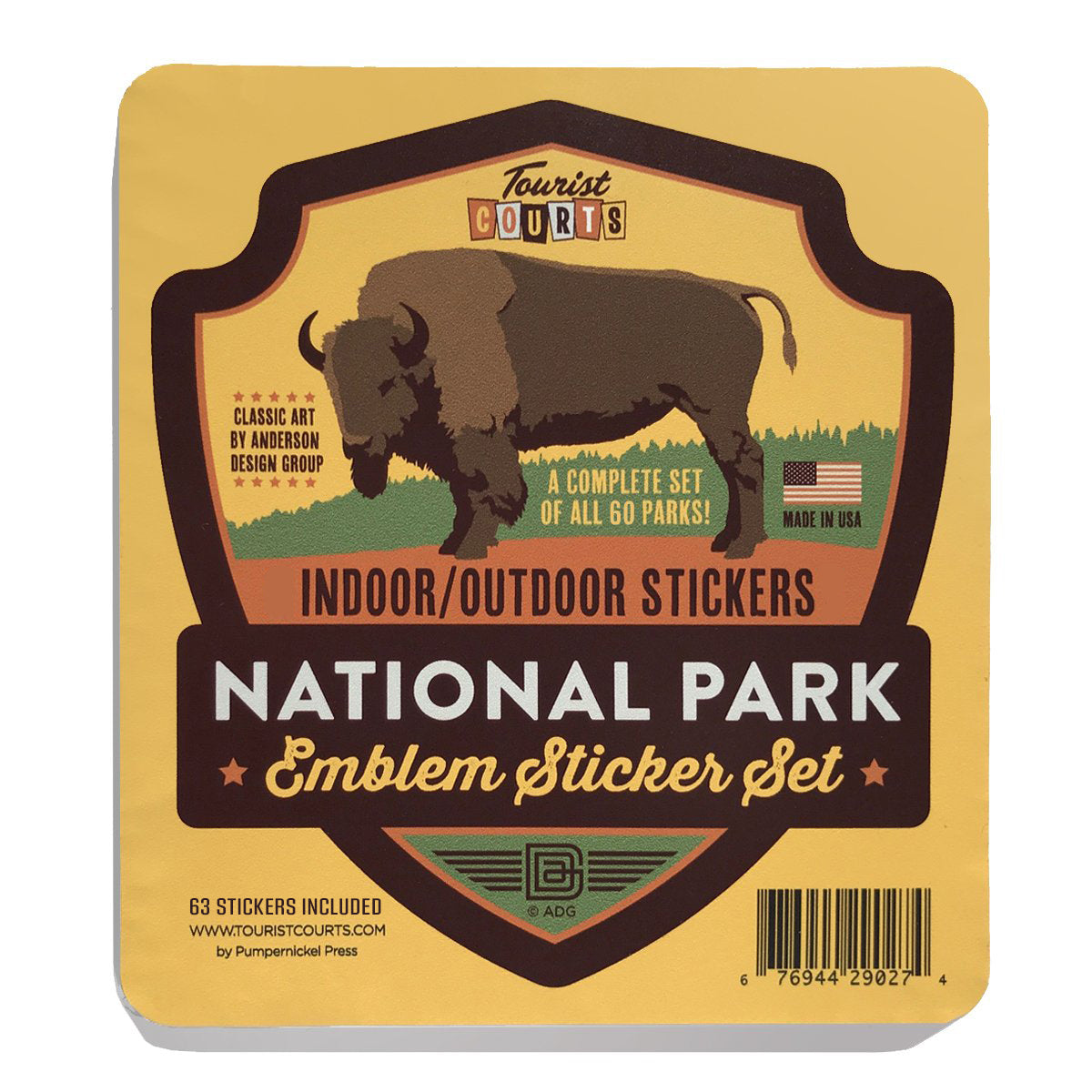 BIG EMBLEM: 63-Piece National Parks Sticker Set