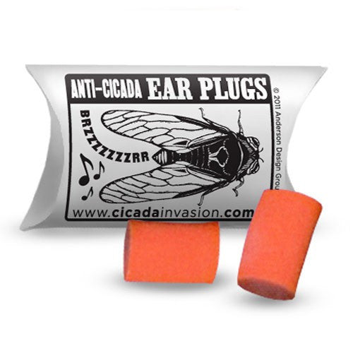 Cicad Invasion 3-packs of Anti-Cicad Earplugs