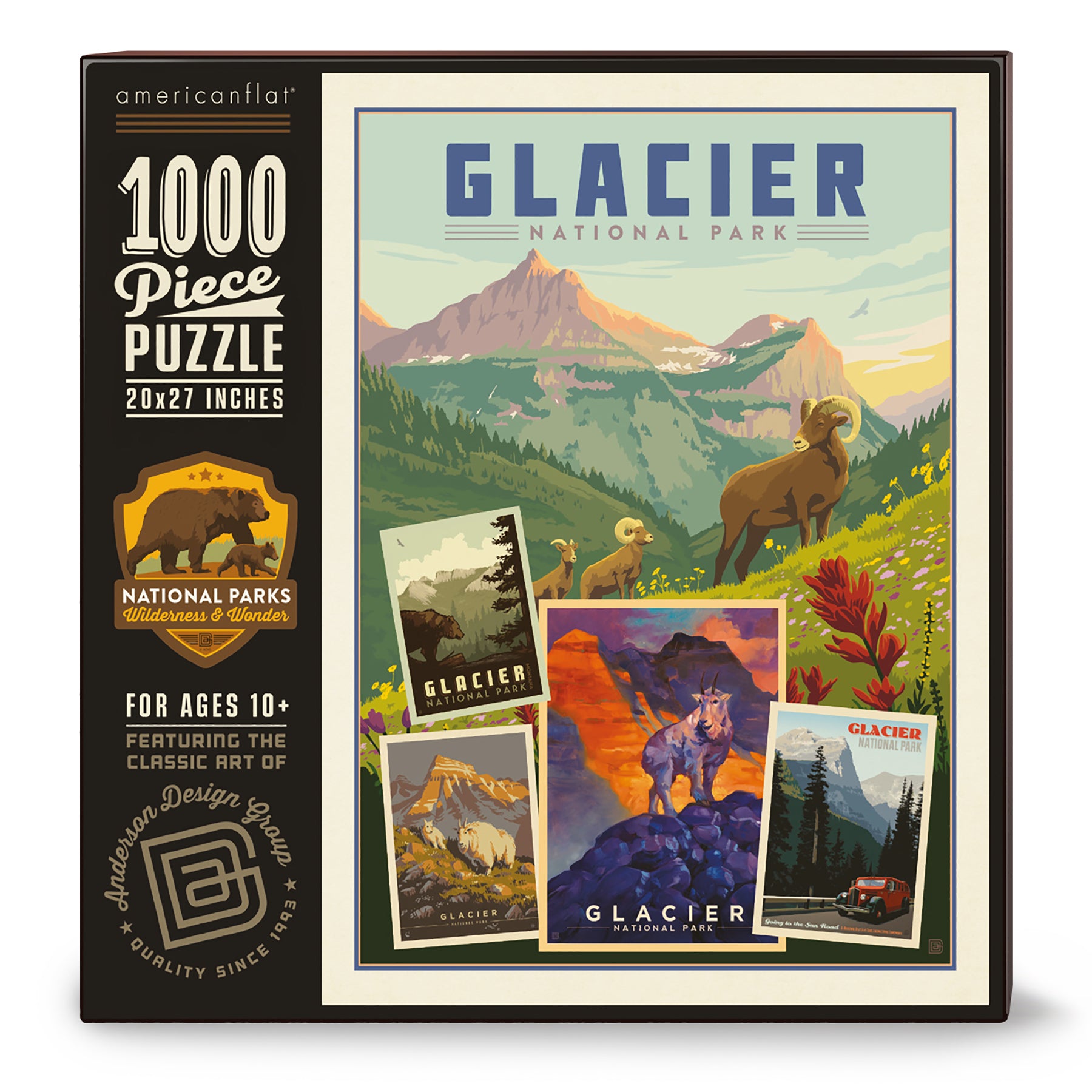 1000-Pc. Puzzle: National Parks: Glacier Collage (Best Seller!)