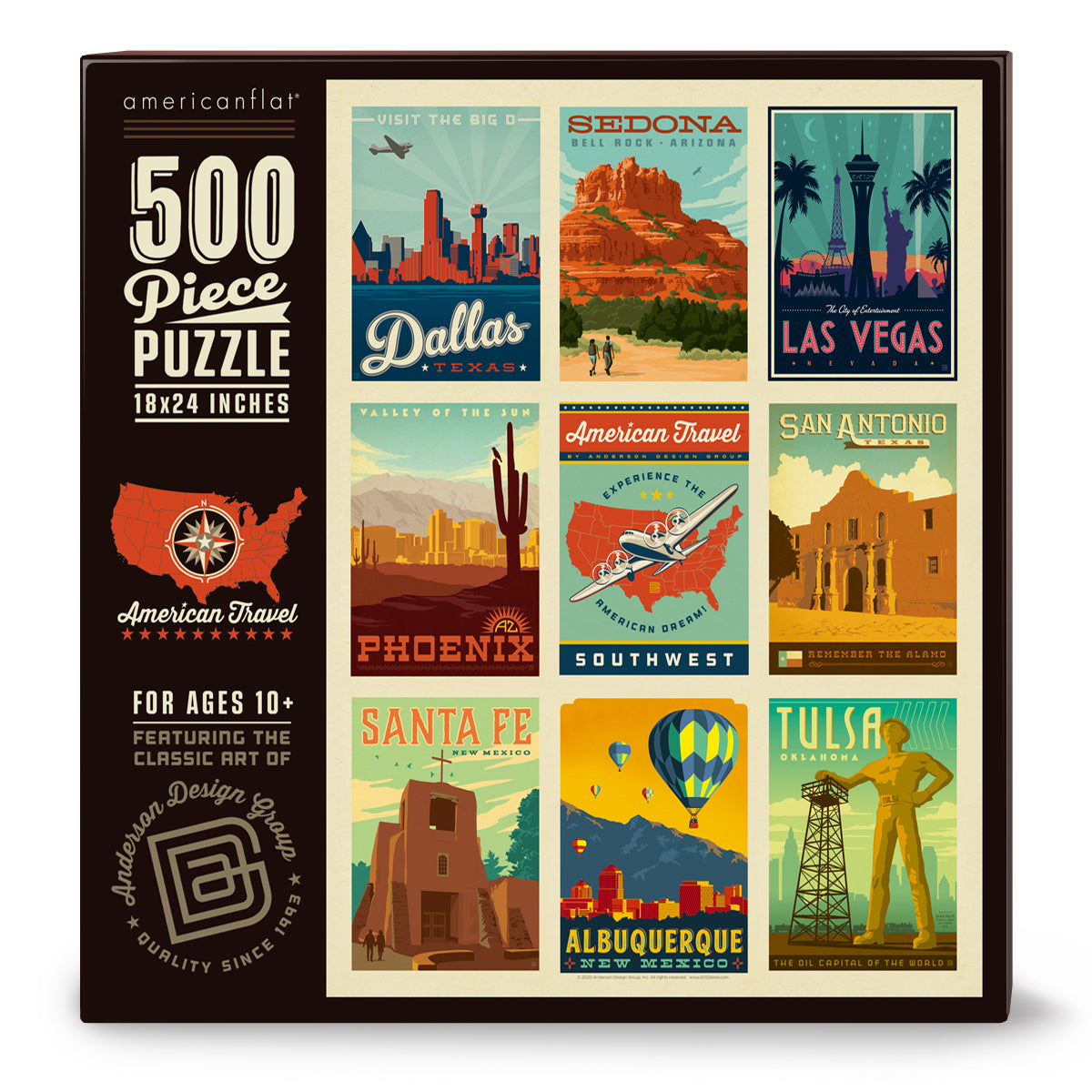 500-Pc. Puzzle: American Travel: Southwest(Bargain—35% OFF!)