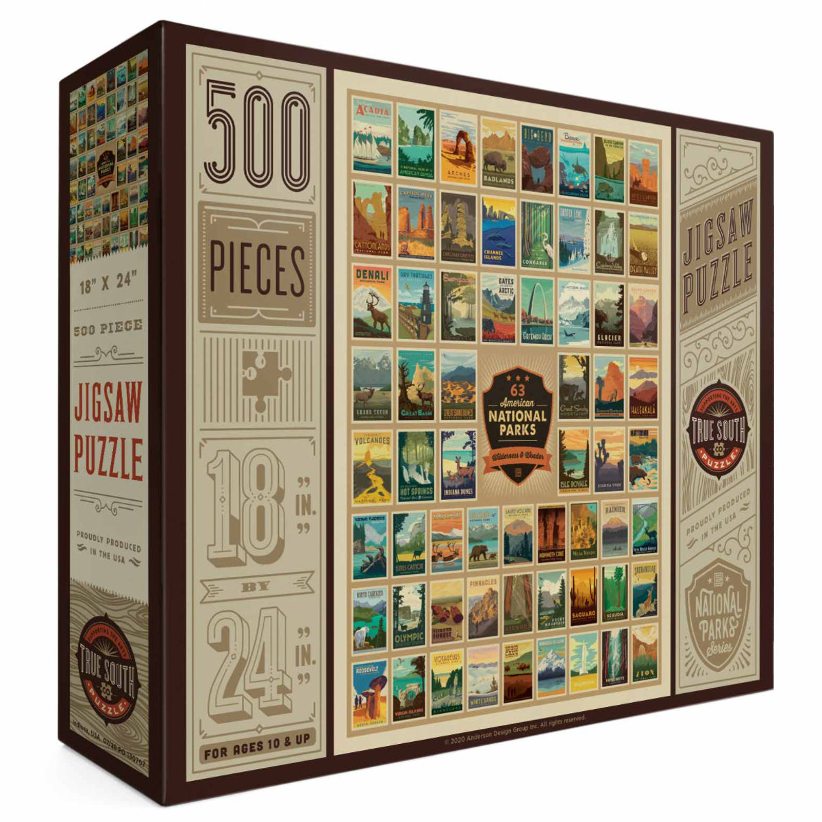 500-Pc. Puzzle: 63 National Parks Wilderness & Wonder (Best Seller)