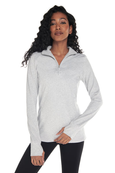 Kyodan Womens Aspen ¼ Zip Long Sleeve Sweater