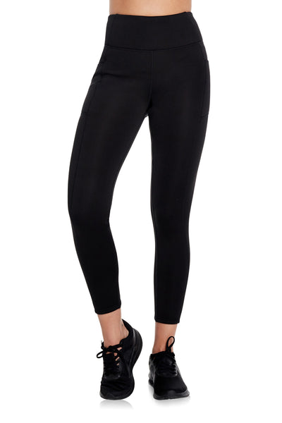 Fleece-Lined Leggings with Ruched Back Black | Womens Ardene LEGGINGS