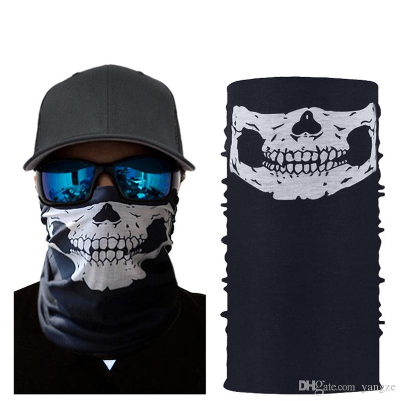 PINK SKULL NECK GAITER FACE MASK