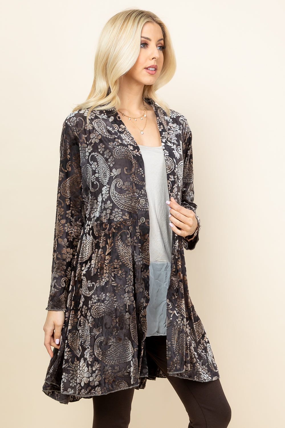 Chloe Paisley Velvet Jacket – Simplicitie USA