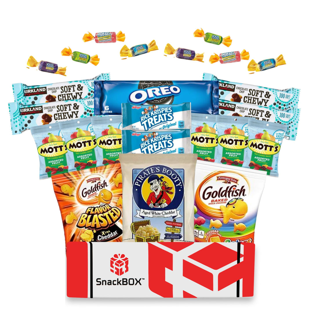 American Snack Sampler Care Package - 20 Sweet and Salty Treats Variety  Assortment