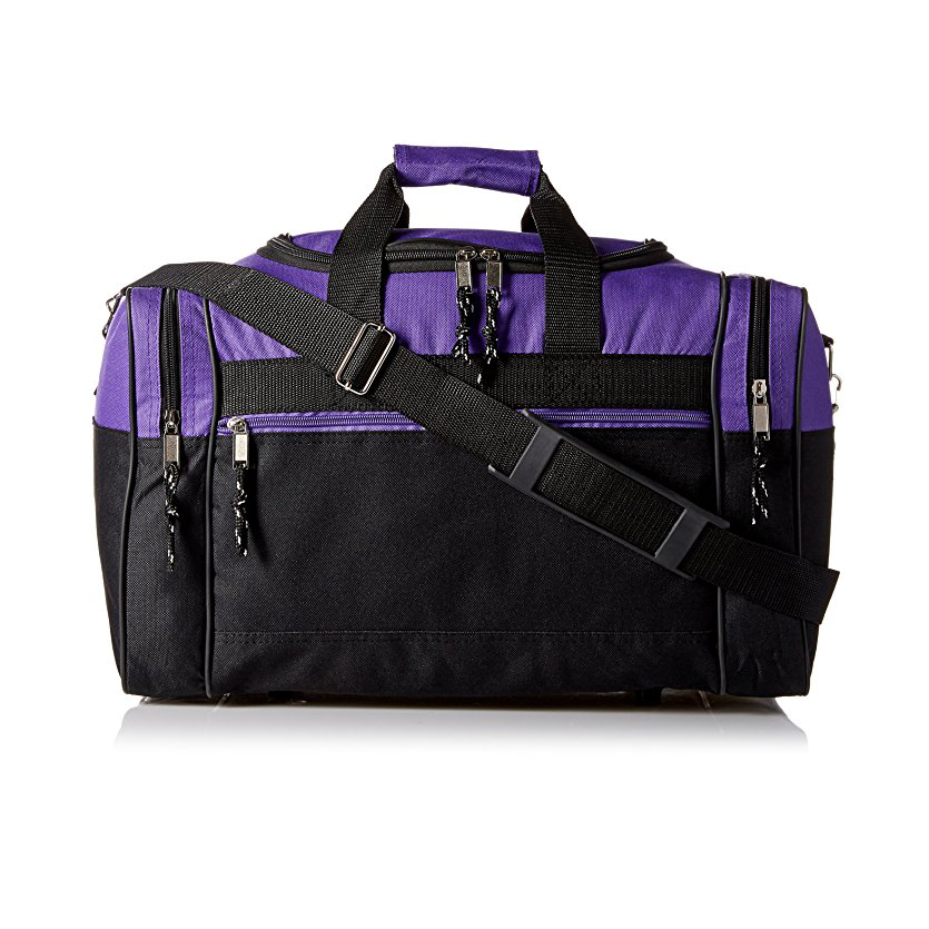 purple sports bag