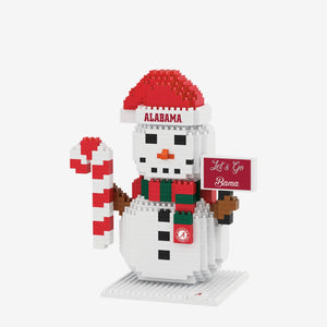 NCAA Alabama Crimson Tide BRXLX Snowman 3-D Puzzle 654 Pieces FOCO - All Sports-N-Jerseys - Brxlz Helmet