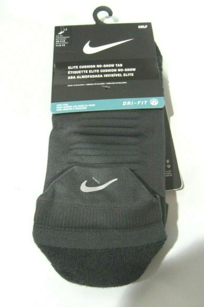 1 Pair Nike DRI-FIT Elite Cushion No Show Tab Socks Men's Shoe SZ 10-1 ...