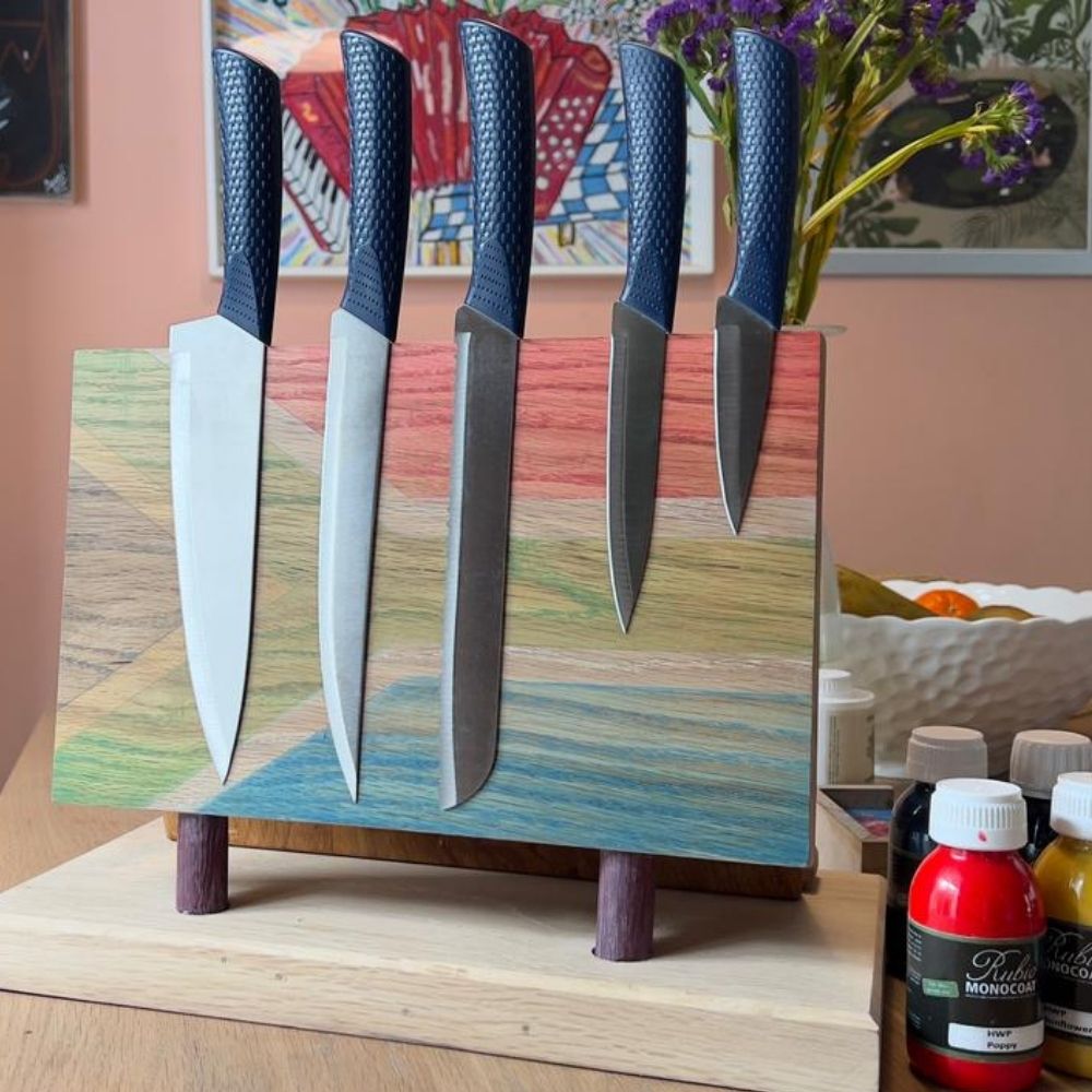 Magnetic Knife & Chopping Board Stand