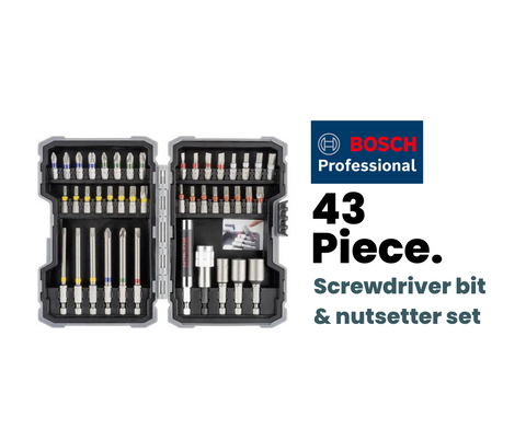Christmas Gift Idea: Bosch Professional 43 Piece Screwdriver bit set