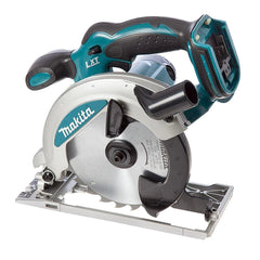 Makita DSS610 cordless circular saw with vacuum attachment