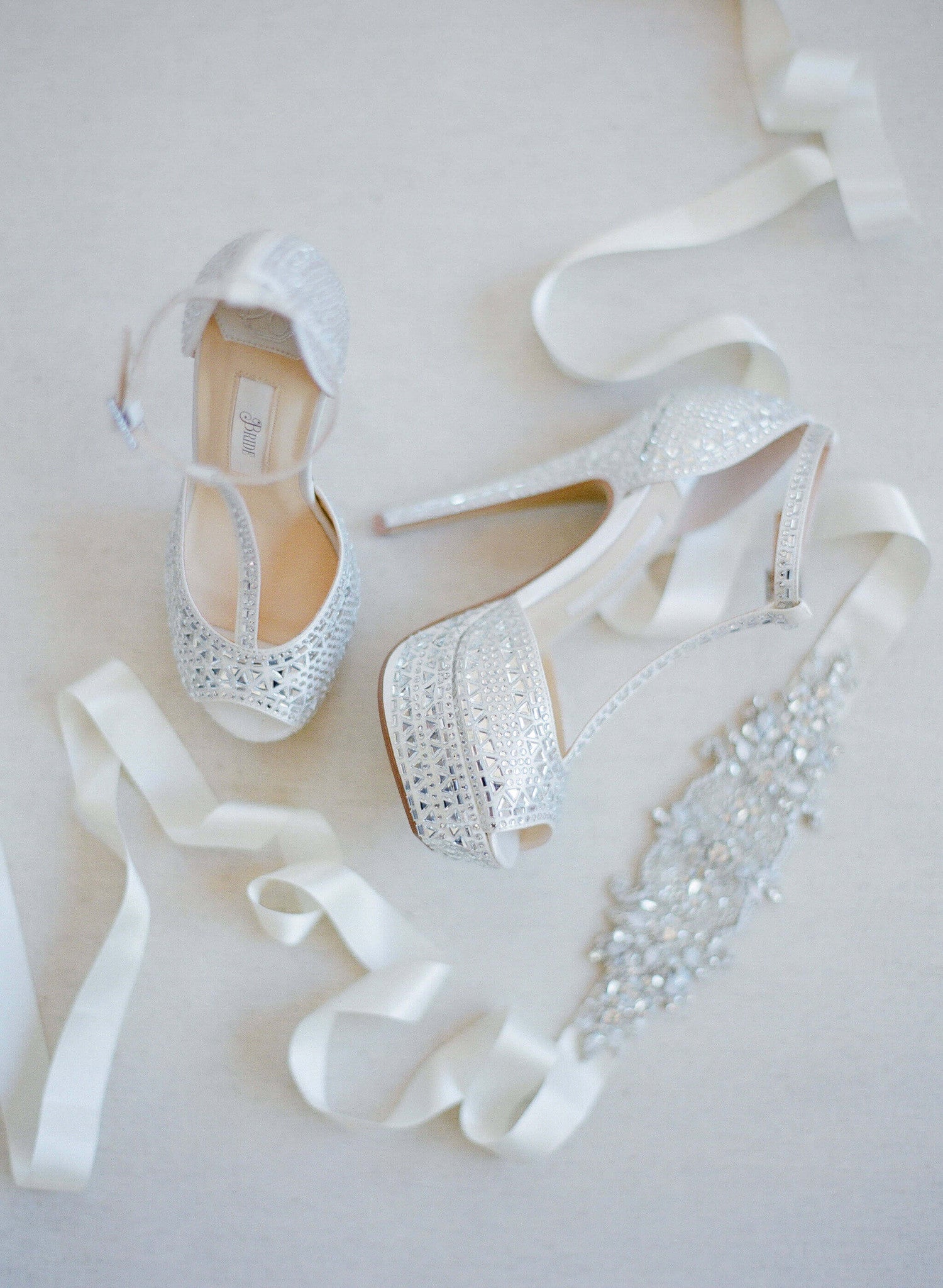 wedding heels ivory