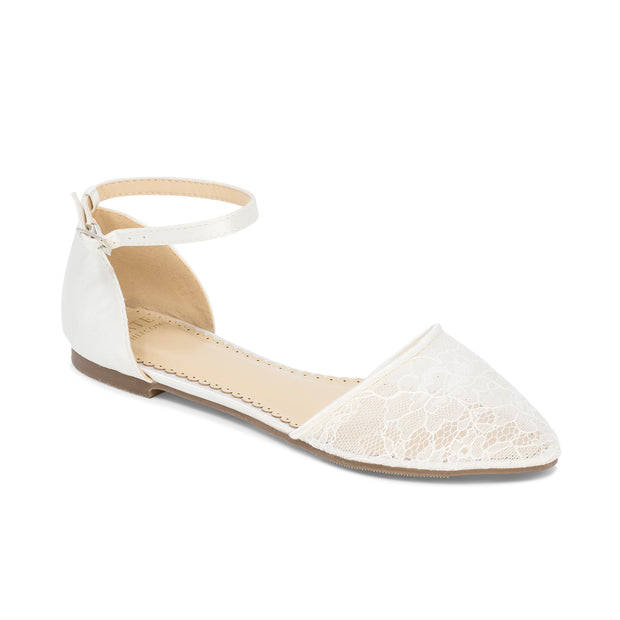 ivory wedding ballet flats