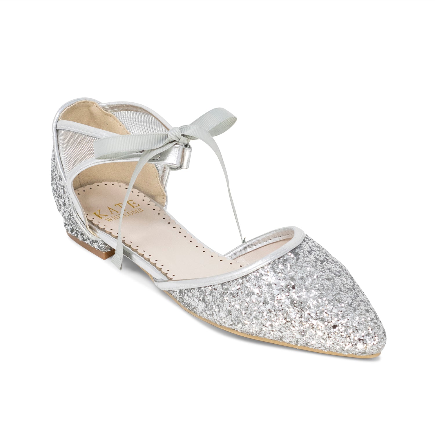 flat shoes glitter