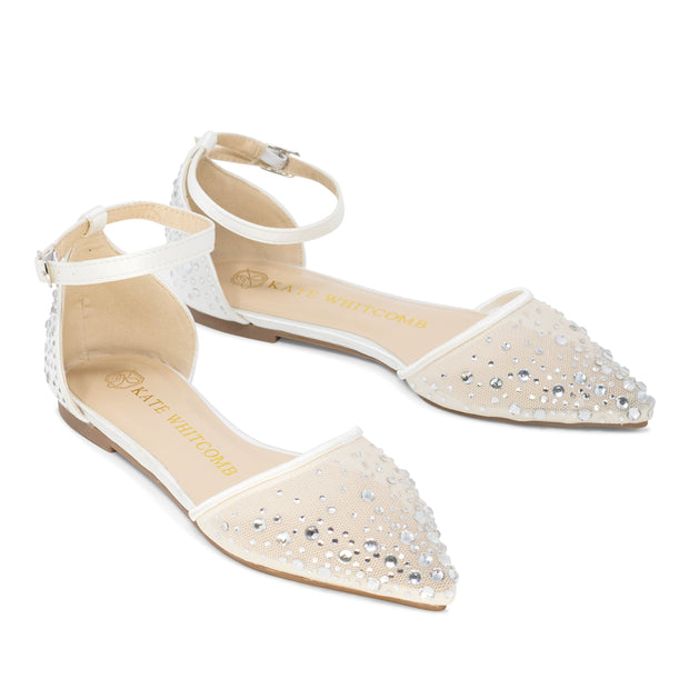 ivory ballet wedding shoes