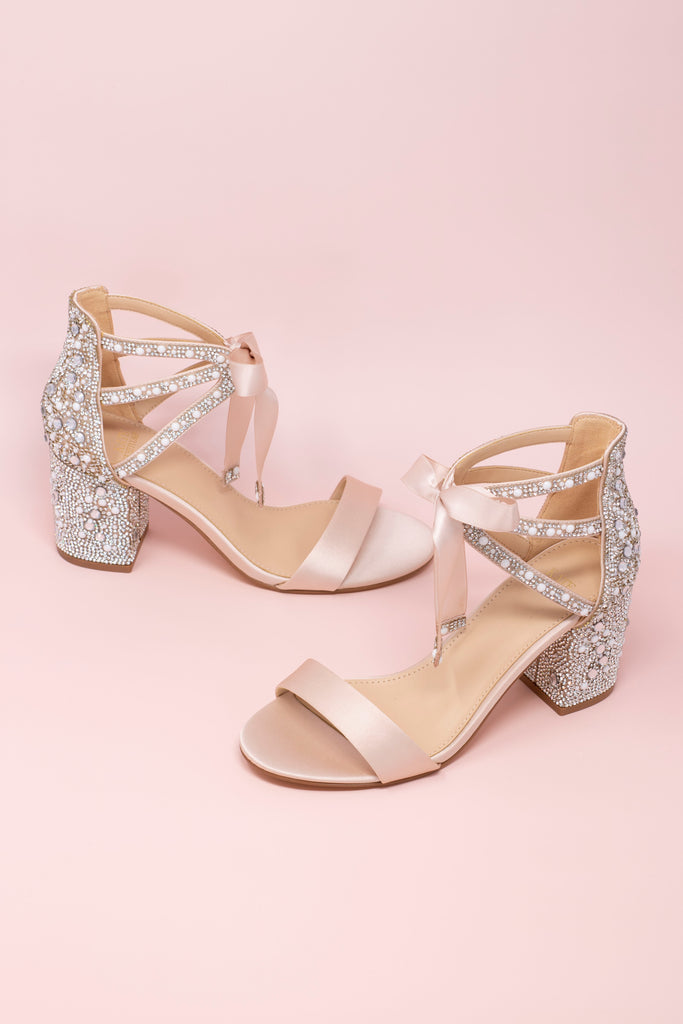 CARRSON Rhinestones Heels | Women's Crystal-Covered Strap Heels – Steve  Madden