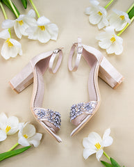 blush bridal shoes