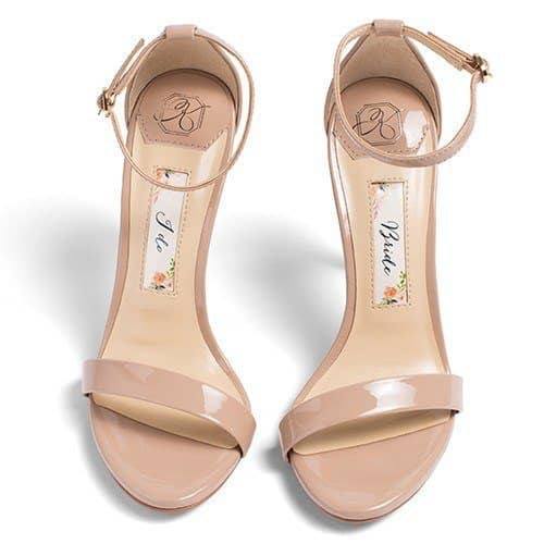 personalized bridal shoes