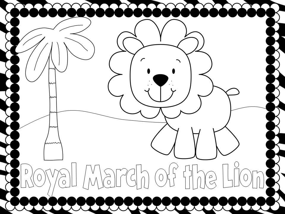 Carnival Of The Animals Coloring Book – The Bulletin Board Lady