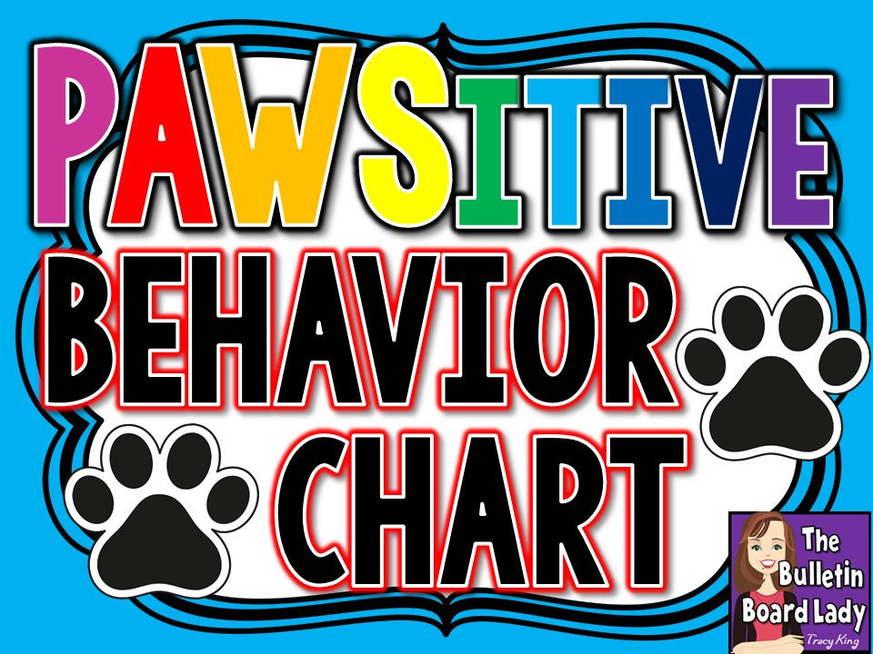 behavior-chart-paw-prints-theme-the-bulletin-board-lady