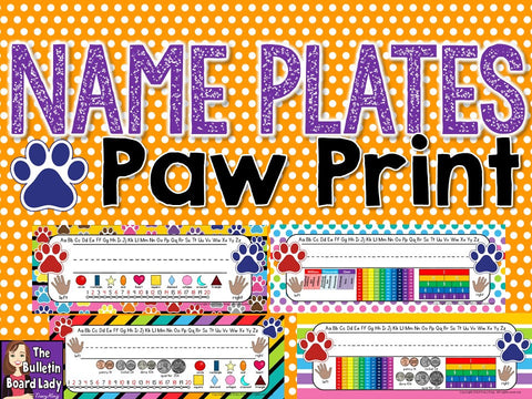 Products - Tagged "Paw Prints" - The Bulletin Board Lady