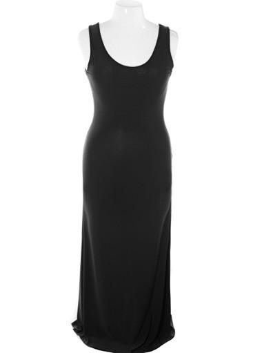 plus size black tank dress