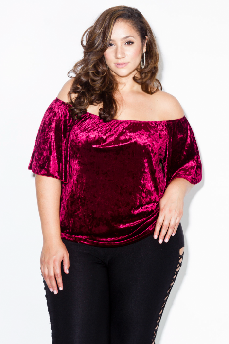 plus velvet top