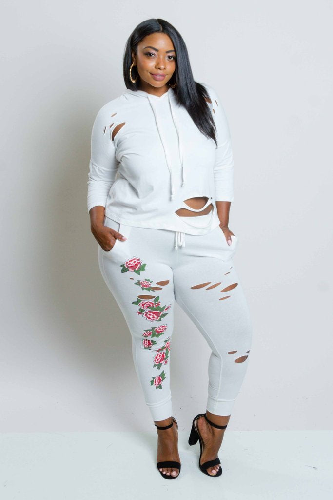 plus size jogger set