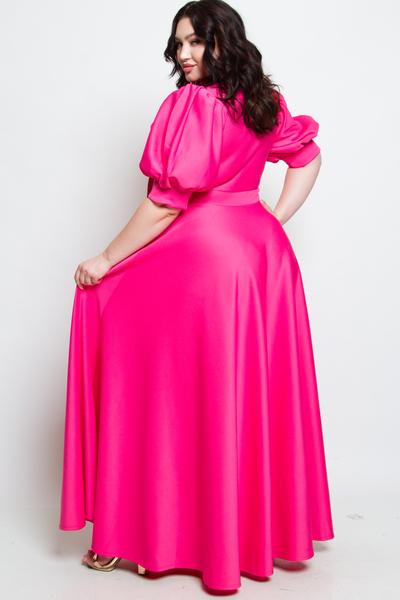 plus size silk maxi dress