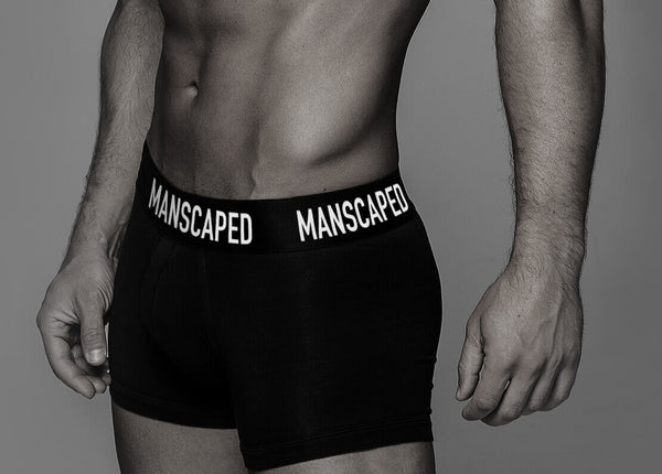 Man Wearing MANSCAPED Boxers