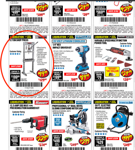Sample Harbor Freight Coupon