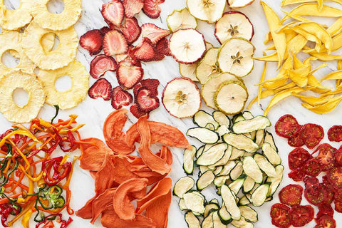 freeze-dried fruits and vegetables