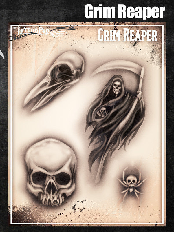 tattoo stencils of grim reaper