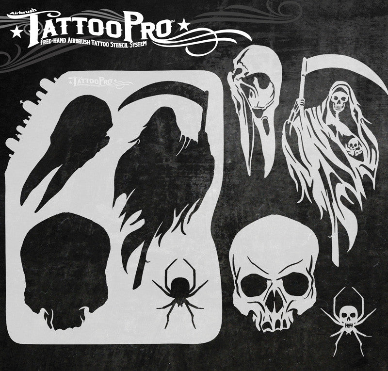 tattoo stencils of grim reaper