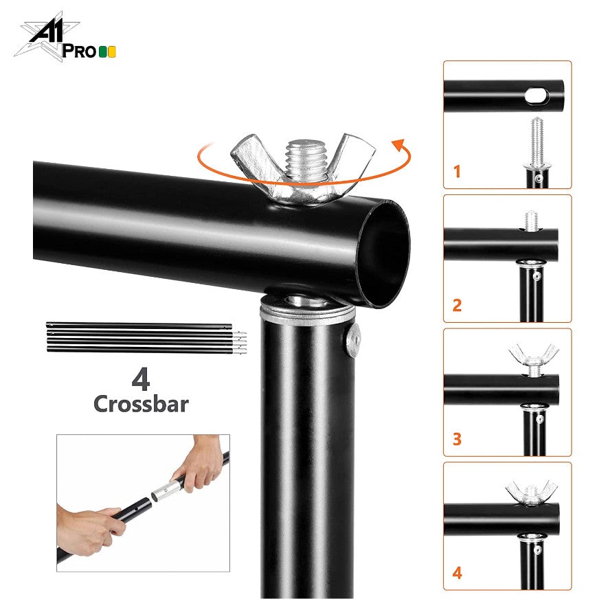 A1Pro 3x3 Meter Background Stand Support Kit – Arahan Photo