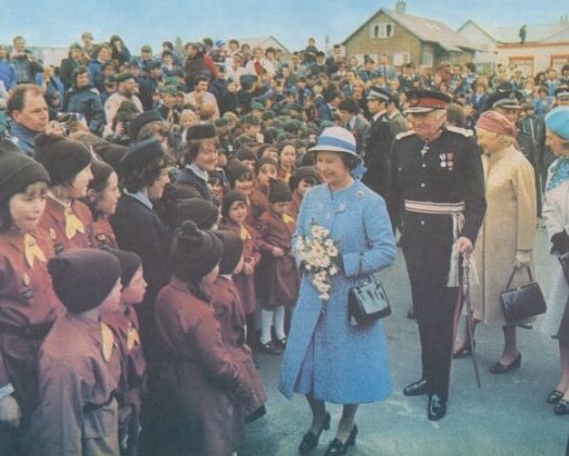 Queen Elizabeth II In Shetland 
