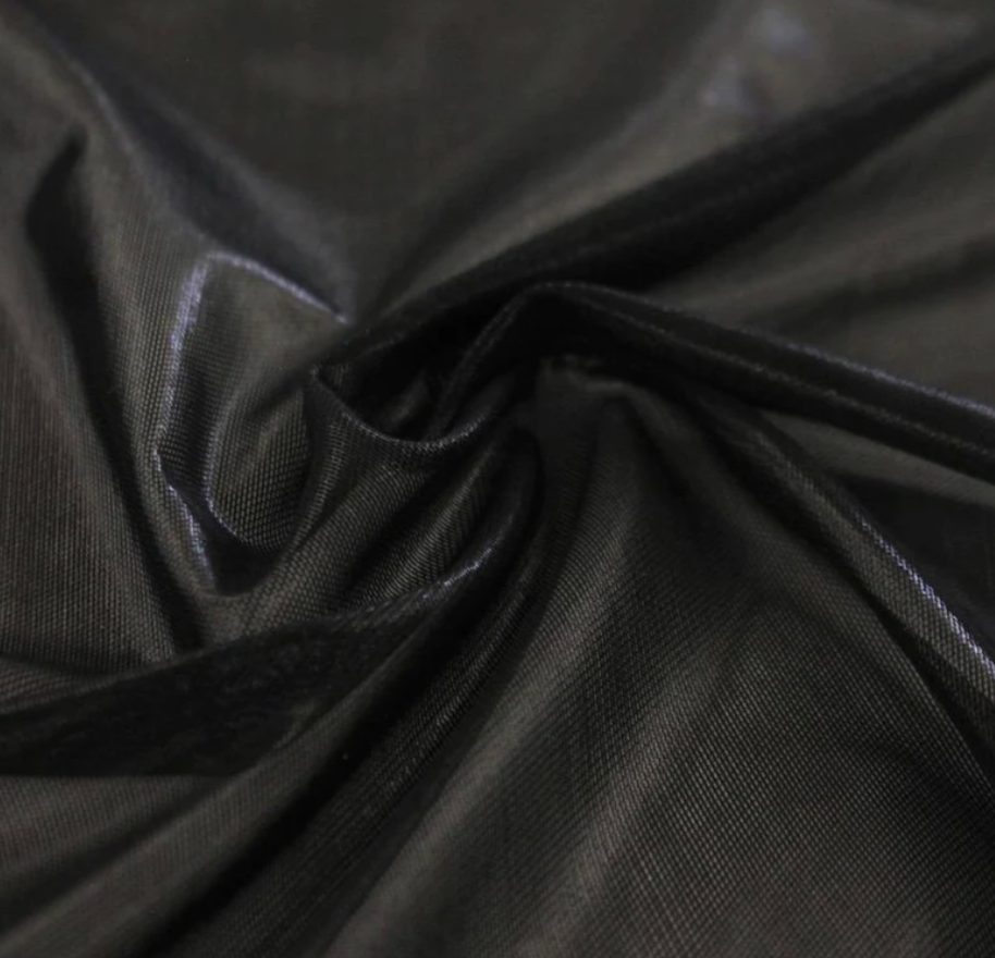 noir metallic fabric