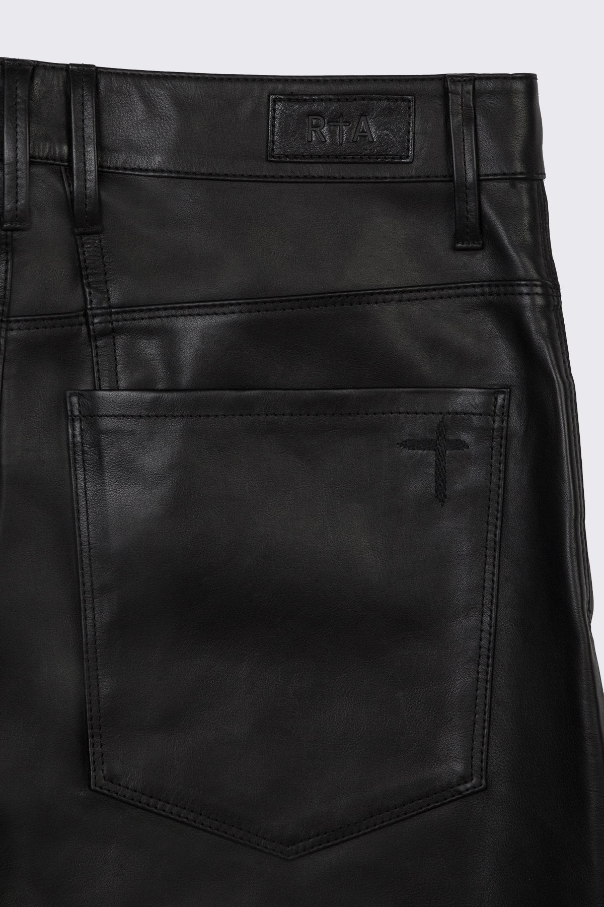 JAMI SHORT | BLACK LEATHER