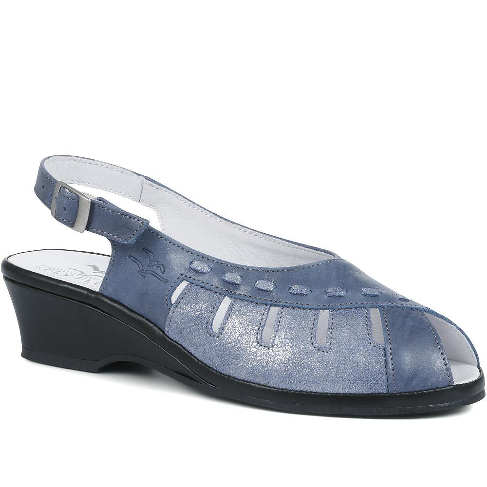 Peep-Toe Slingback Sandals - CAL35001 / 321 534 image 0