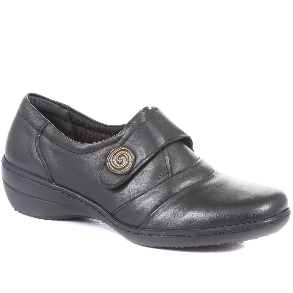 WideFit Handmade Leather Shoe with One Touch Strap - HSHAK1806 / 146 045 image 1