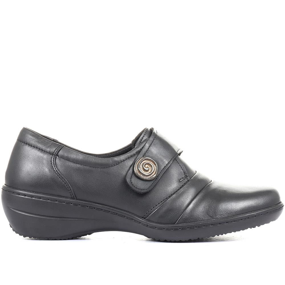 WideFit Handmade Leather Shoe with One Touch Strap - HSHAK1806 / 146 045 image 2