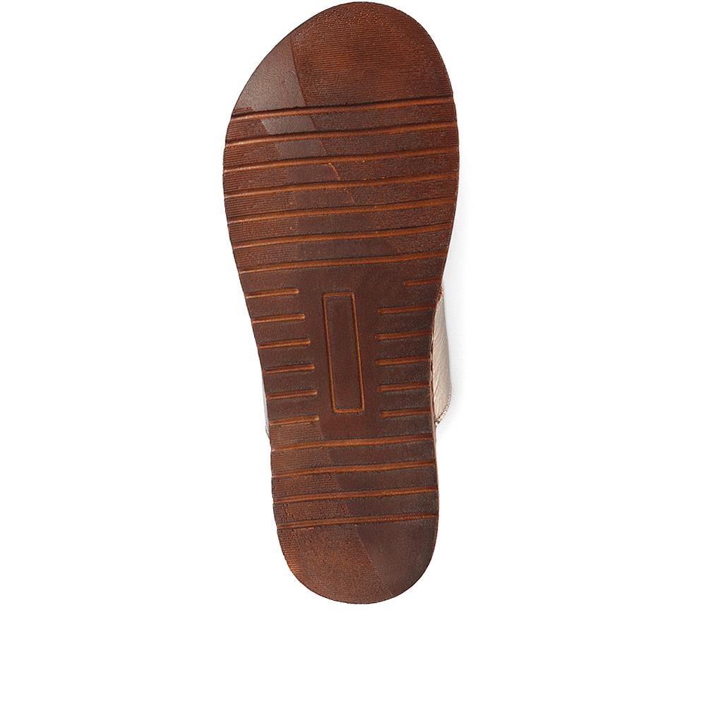 Slip On-Leather Mule Sandals - MKOC33017 / 320 094 image 4